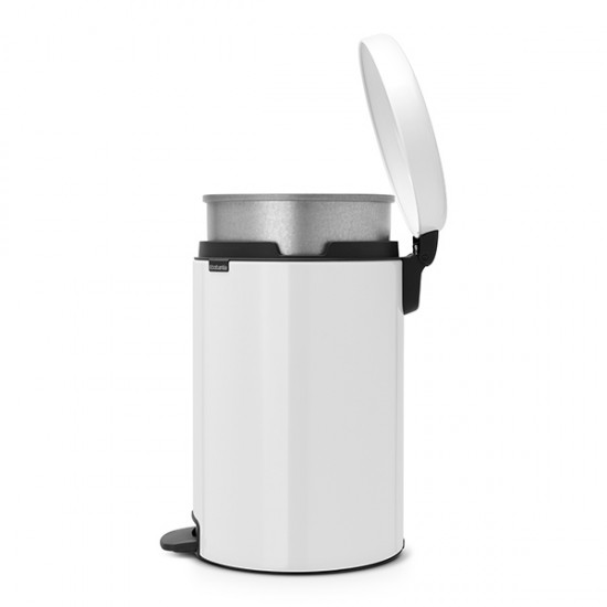Кош за смет с педал Brabantia NewIcon 20L, White, метална кофа Кош за смет с педал Brabantia NewIcon 20L, White, метална кофа