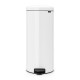 Кош за смет с педал Brabantia NewIcon 30L, Whiite, метална кофа Кош за смет с педал Brabantia NewIcon 30L, Whiite, метална кофа