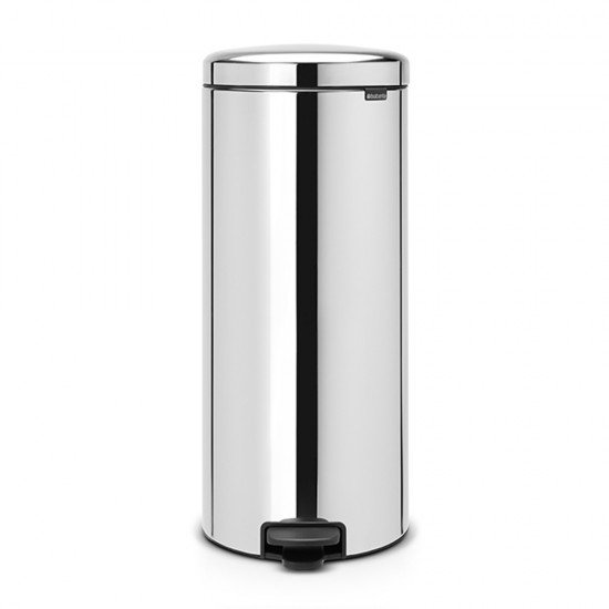 Кош за смет с педал Brabantia NewIcon 30L, Brilliant Steel, метална кофа Кош за смет с педал Brabantia NewIcon 30L, Brilliant Steel, метална кофа
