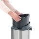 Кош за смет Brabantia Touch Bin New 40L, Matt Steel Fingerprint Proof