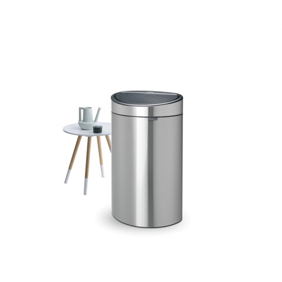 Кош за смет Brabantia Touch Bin New 40L, Matt Steel Fingerprint Proof
