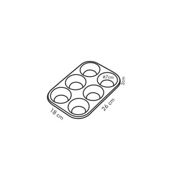 Форма за мъфини Tescoma Delicia 26x18cm Форма за мъфини Tescoma Delicia 26x18cm