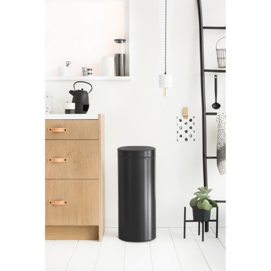 Кош за смет Brabantia Touch Bin New 30L, Matt Black