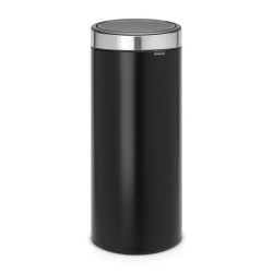 Кош за смет Brabantia Touch Bin New 30L, Matt Black, FPP капак