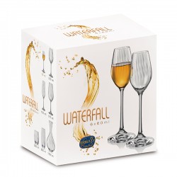 Чаша за аперитив Bohemia Royal Waterfall 60ml, 6 броя