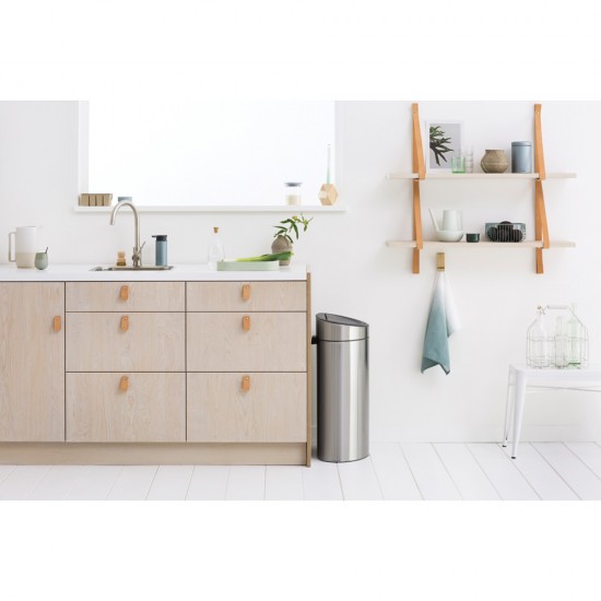 Кош за смет Brabantia Touch Bin New Recycle 23+10L, Matt Steel