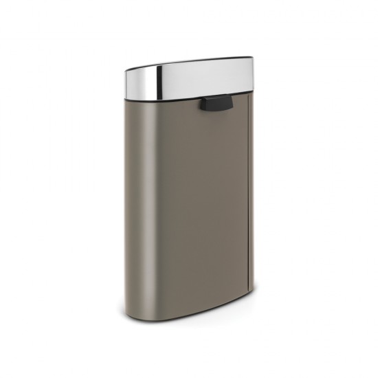 Кош за смет Brabantia Touch Bin New 40L, Platinum, метален капак