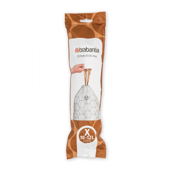 Торба за кош Brabantia PerfectFit NewIcon/Bo размер X, 10-12L, 20 броя, ролка Торба за кош Brabantia PerfectFit NewIcon/Bo размер X, 10-12L, 20 броя, ролка