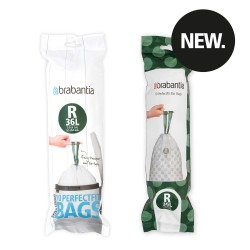 Торба за кош Brabantia PerfectFit Bo, размер R, 36L, 10 броя, ролка