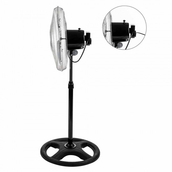 Вентилатор на стойка 18''Muhler FM-8138D 3в1, 70W, индустриален, на стойка, стена, под Вентилатор на стойка 18''Muhler FM-8138D 3в1, 70W, индустриален, на стойка, стена, под