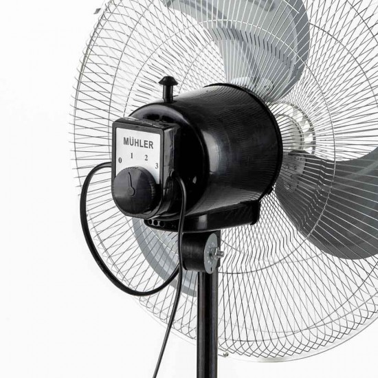 Вентилатор на стойка 18''Muhler FM-8138D 3в1, 70W, индустриален, на стойка, стена, под Вентилатор на стойка 18''Muhler FM-8138D 3в1, 70W, индустриален, на стойка, стена, под