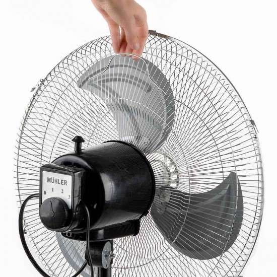 Вентилатор на стойка 18''Muhler FM-8138D 3в1, 70W, индустриален, на стойка, стена, под Вентилатор на стойка 18''Muhler FM-8138D 3в1, 70W, индустриален, на стойка, стена, под