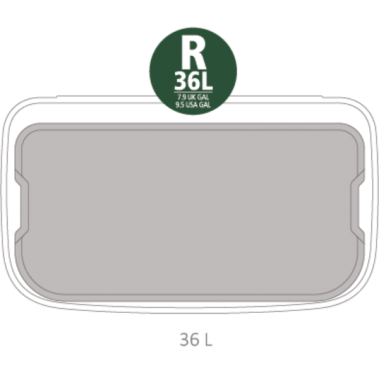 Кош за смет Brabantia Bo Touch 36L, Matt Steel Fingerprint Proof