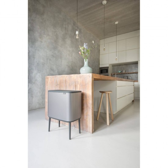 Кош за смет Brabantia Bo Touch 11+23L, Platinum