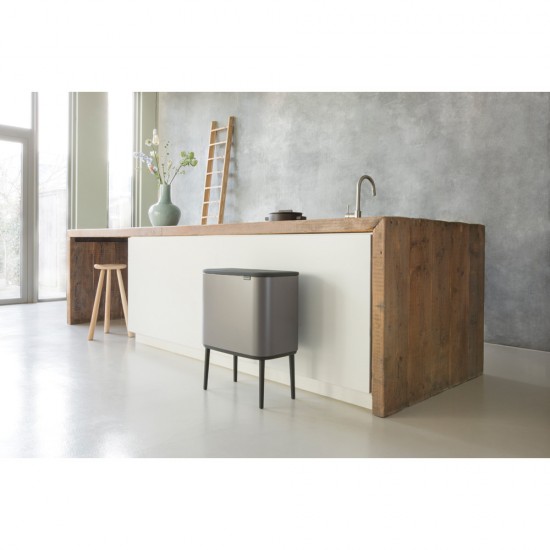 Кош за смет Brabantia Bo Touch 11+23L, Platinum