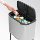 Кош за смет Brabantia Bo Touch 11+23L, Matt Steel Fingerprint Proof