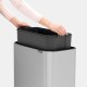 Кош за смет Brabantia Bo Touch 11+23L, Matt Steel Fingerprint Proof