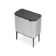 Кош за смет Brabantia Bo Touch 11+23L, Matt Steel Fingerprint Proof