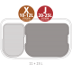 Кош за смет Brabantia Bo Touch 11+23L, Matt Steel Fingerprint Proof Кош за смет Brabantia Bo Touch 11+23L, Matt Steel Fingerprint Proof