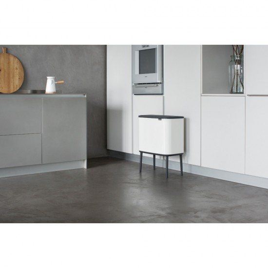Кош за смет Brabantia Bo Touch 3x11L, White