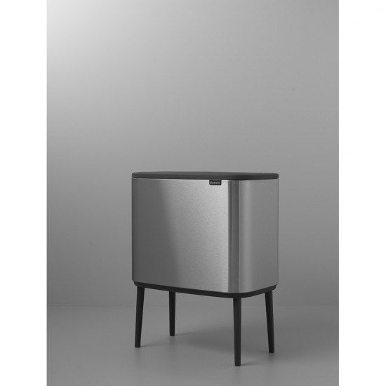 Кош за смет Brabantia Bo Touch 3x11L, Matt Steel Fingerprint Proof