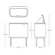 Кош за смет Brabantia Bo Touch 3x11L, Matt Steel Fingerprint Proof