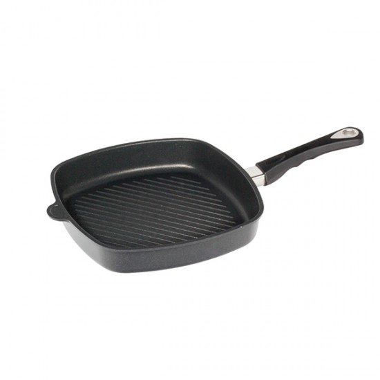 Грил-тиган AMT 28х28cm, височина 5cm, индукция Грил-тиган AMT 28х28cm, височина 5cm, индукция