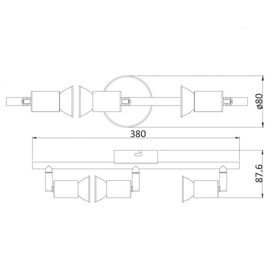 Спот 3-ка Jess, GU10 3 x 50W Спот 3-ка Jess, GU10 3 x 50W