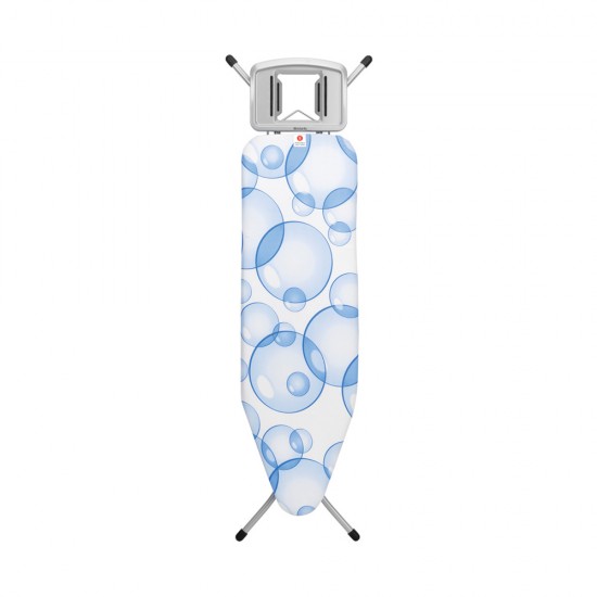 Маса за гладене Brabantia B 124x38cm с масивна поставка за ютия, PerfectFlow Bubbles