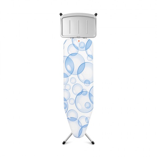 Маса за гладене Brabantia B 124x38cm с поставка за парогенератор, PerfectFlow Bubbles