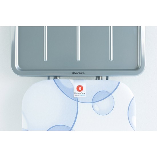 Маса за гладене Brabantia B 124x38cm с поставка за парогенератор, PerfectFlow Bubbles