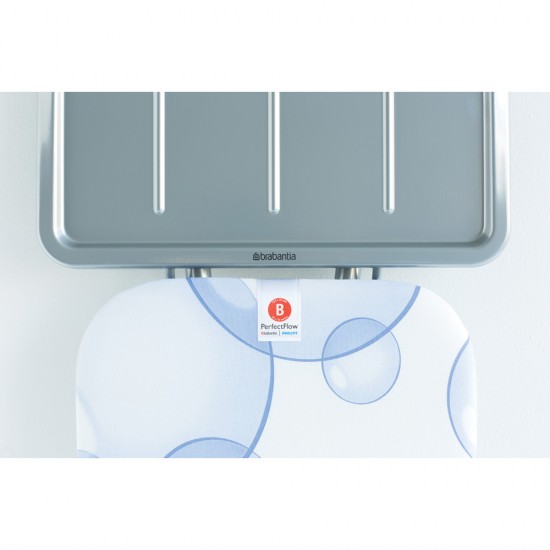 Маса за гладене Brabantia B 124x38cm с поставка за парогенератор, PerfectFlow Bubbles