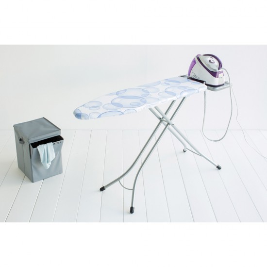 Маса за гладене Brabantia B 124x38cm с поставка за парогенератор, PerfectFlow Bubbles