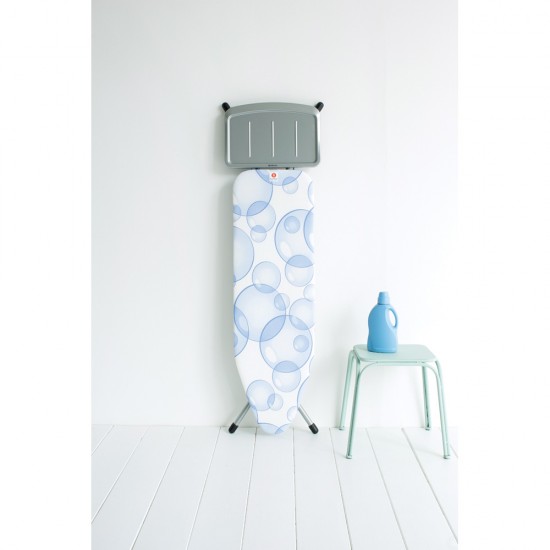 Маса за гладене Brabantia B 124x38cm с поставка за парогенератор, PerfectFlow Bubbles