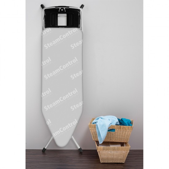 Маса за гладене Brabantia C 124x45cm със сгъваема поставка за парогенератор, Steam Control Aqua Bowl
