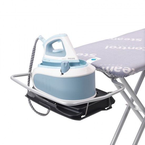 Маса за гладене Brabantia C 124x45cm със сгъваема поставка за парогенератор, Steam Control Aqua Bowl
