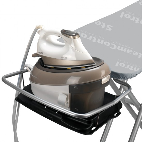 Маса за гладене Brabantia C 124x45cm със сгъваема поставка за парогенератор, Steam Control Aqua Bowl