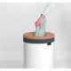 Кош за пране Brabantia 35L, White, корков капак