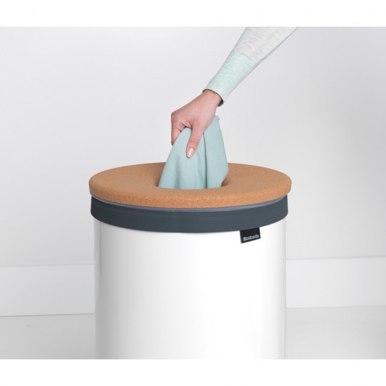 Кош за пране Brabantia 60L, White, корков капак