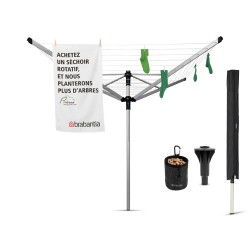 Външен простор Brabantia Lift-O-Matic Advance 50m, котва за бетониране