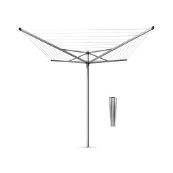 Външен простор Brabantia TopSpinner 60m, метален шип за вкопаване