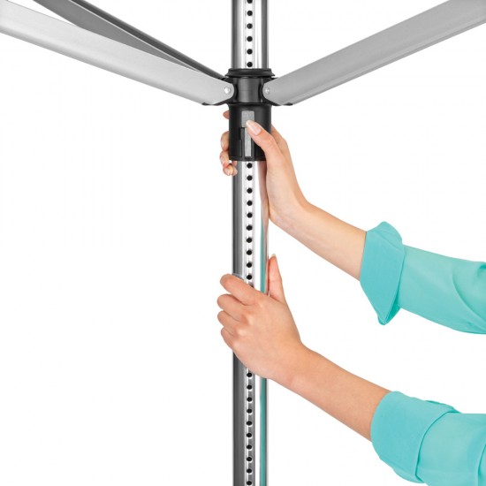 Външен простор Brabantia Lift-O-Matic 40m, метален шип за вкопаване