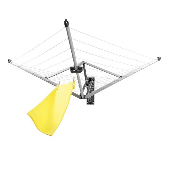 Простор за стена Brabantia WallFix 24m с калъф, Metallic Grey