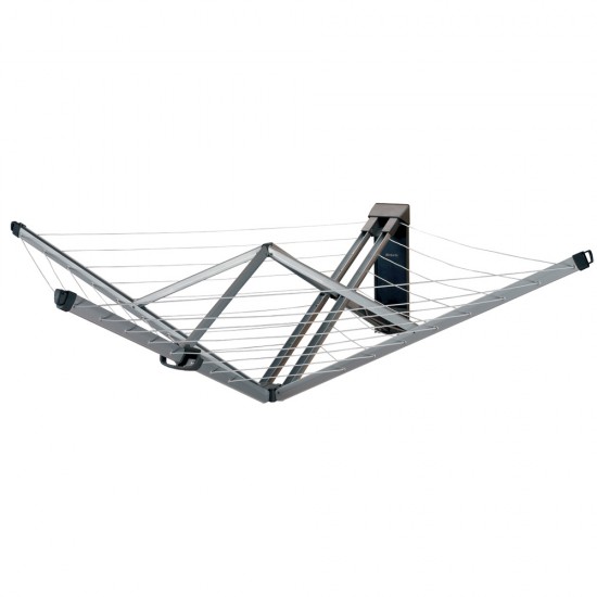Простор за стена Brabantia WallFix 24m с калъф, Metallic Grey