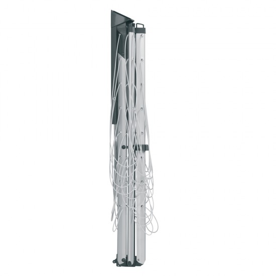 Простор за стена Brabantia WallFix 24m с калъф, Metallic Grey