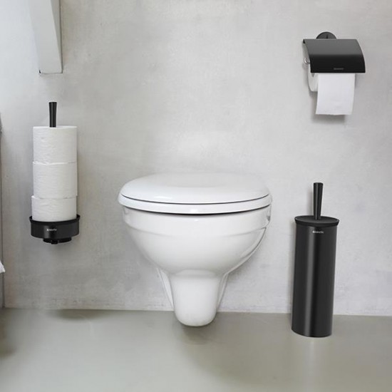 Държач за тоалетна хартия Brabantia ReNew Matt Black Държач за тоалетна хартия Brabantia ReNew Matt Black