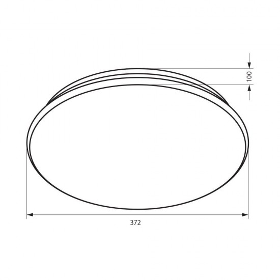 ДЕКОРАТИВНА LED ПЛАФОНИЕРА VALLETTA LED - 24W