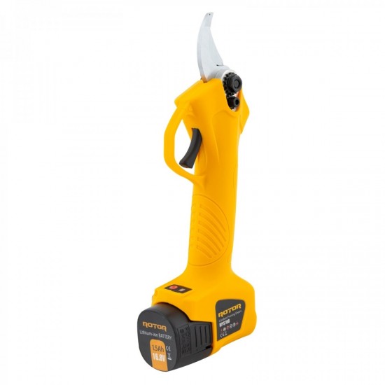 Акумулаторна безчеткова градинска ножица ROTOR RPS168 / 16V/ 2x1.5Ah